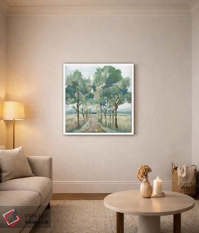 تابلو دکوراتیو خیال پردازی منظره سبز اثر لرا - D2W