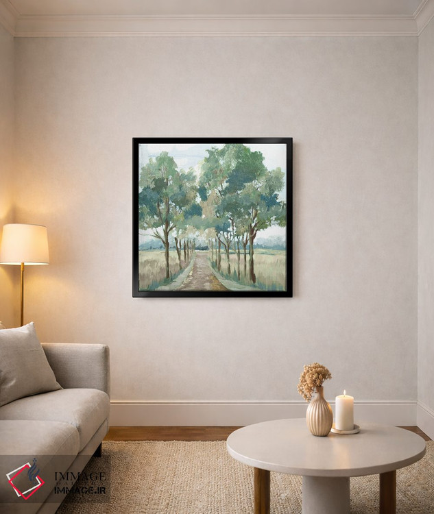 تابلو دکوراتیو خیال پردازی منظره سبز اثر لرا - D3B