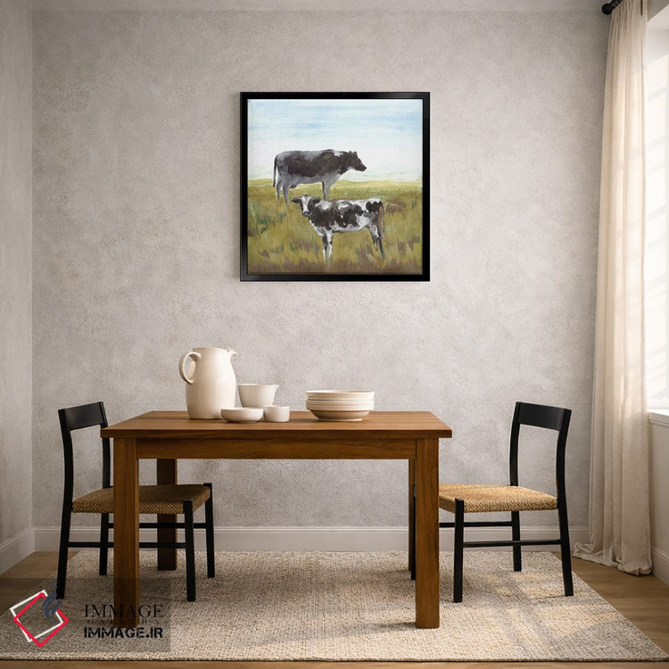 تابلو دکوراتیو چرندگان ملایم اثر لرا - D3B