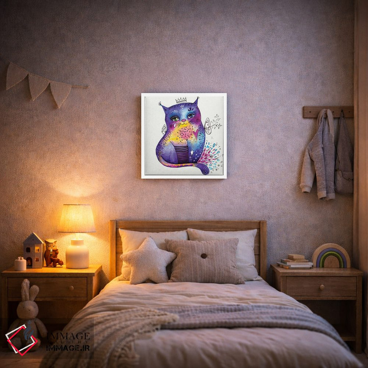 تابلو دکوراتیو گربه می گوید "هررو" اثر تامارا لاپورت - D5W