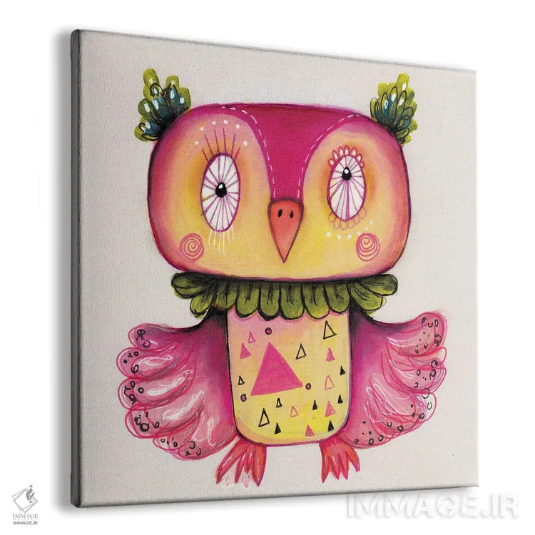 تابلو دکوراتیو کیو بی شاد اثر تامارا لاپورت - نمای پرسپکتیو محصول