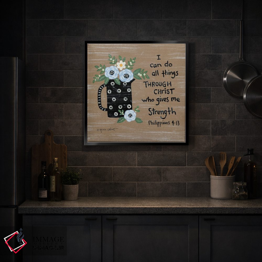 تابلو دکوراتیو آبی های شادی بخش اثر آنی لاپوینت - D4B