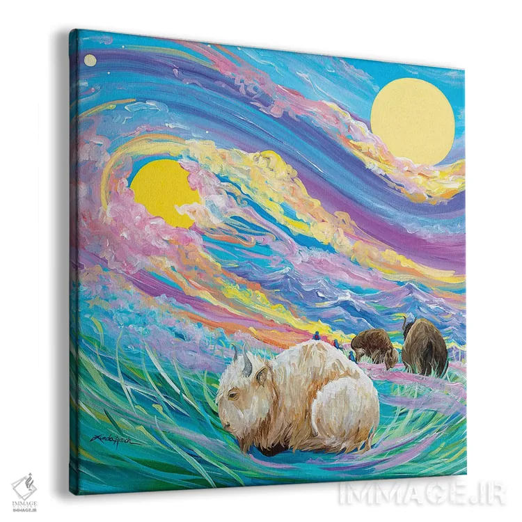 تابلو دکوراتیو وقار اثر لیندا راوچ - نمای پرسپکتیو محصول