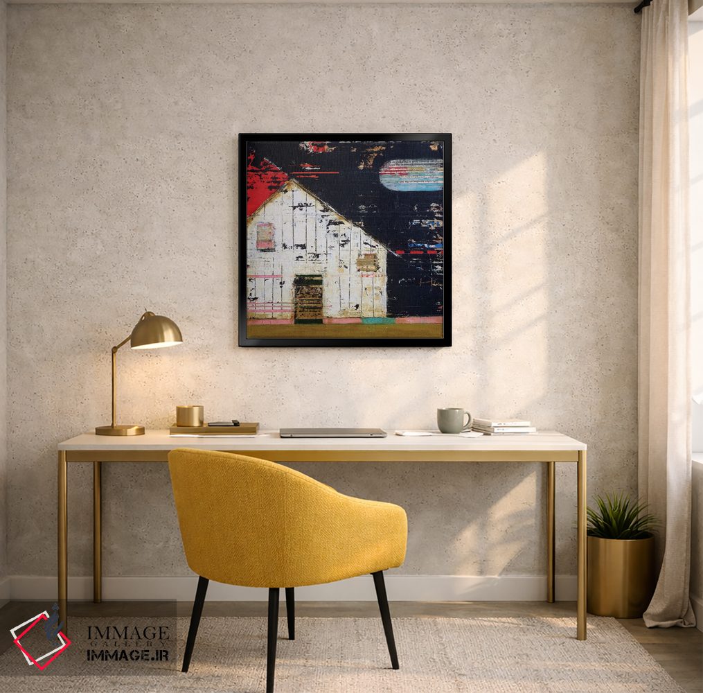 تابلو انتزاعی انبار کشاورزی یک اثر آندریا لوپز - D5B