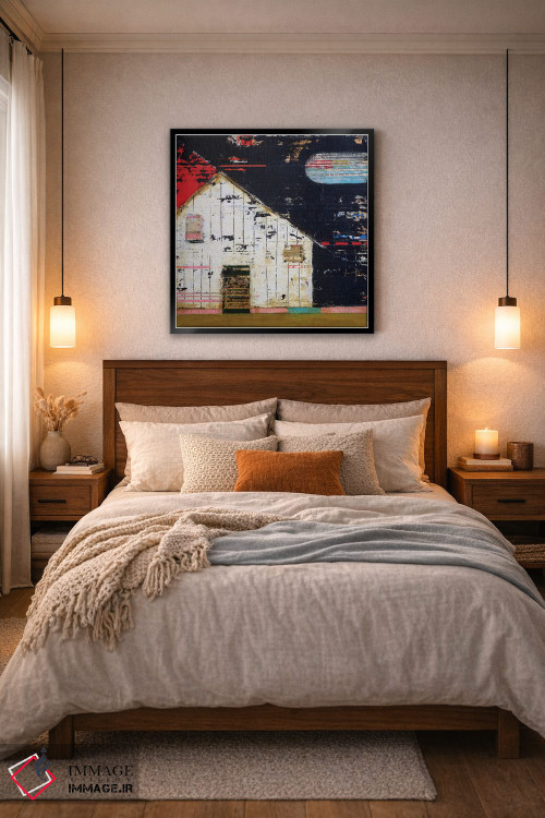 تابلو انتزاعی انبار کشاورزی یک اثر آندریا لوپز - D6B