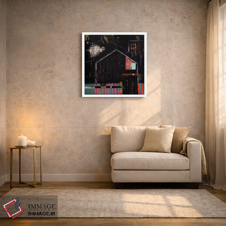 تابلو انتزاعی انبار کشاورزی دو اثر آندریا لوپز - D1W