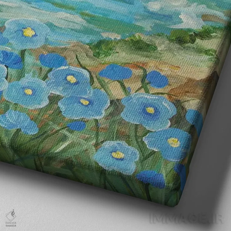 تابلو دکوراتیو دره باکس تائوس اثر لیندا راوچ - نمای نزدیک بافت بوم