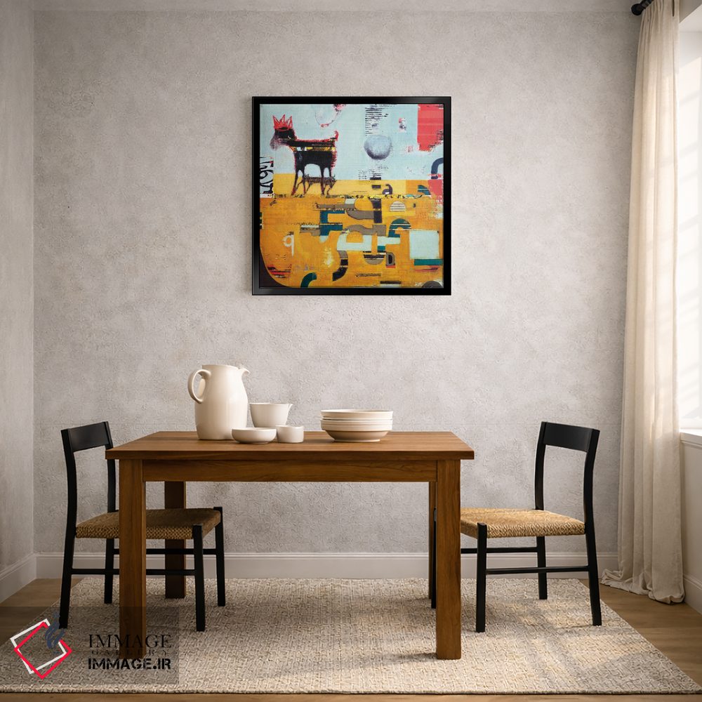 تابلو انتزاعی پادشاه اثر آندریا لوپز - D4B