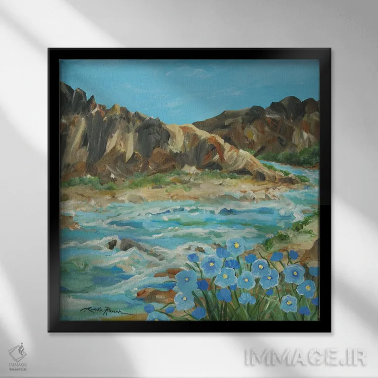 تابلو دکوراتیو دره باکس تائوس اثر لیندا راوچ - نمای قابدار مشکی