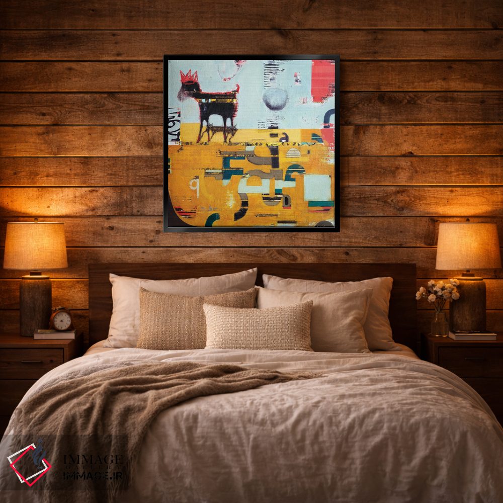 تابلو انتزاعی پادشاه اثر آندریا لوپز - D5B