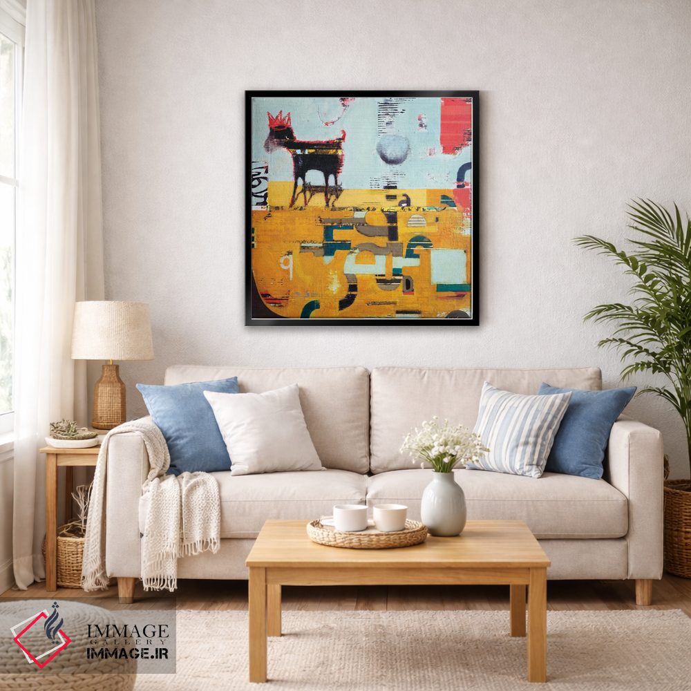 تابلو انتزاعی پادشاه اثر آندریا لوپز - D6B