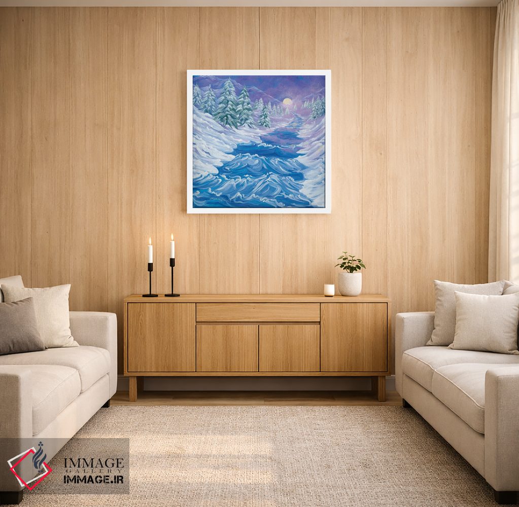 تابلو مدرن آواز رودخانه اثر لیندا راوچ - D2W