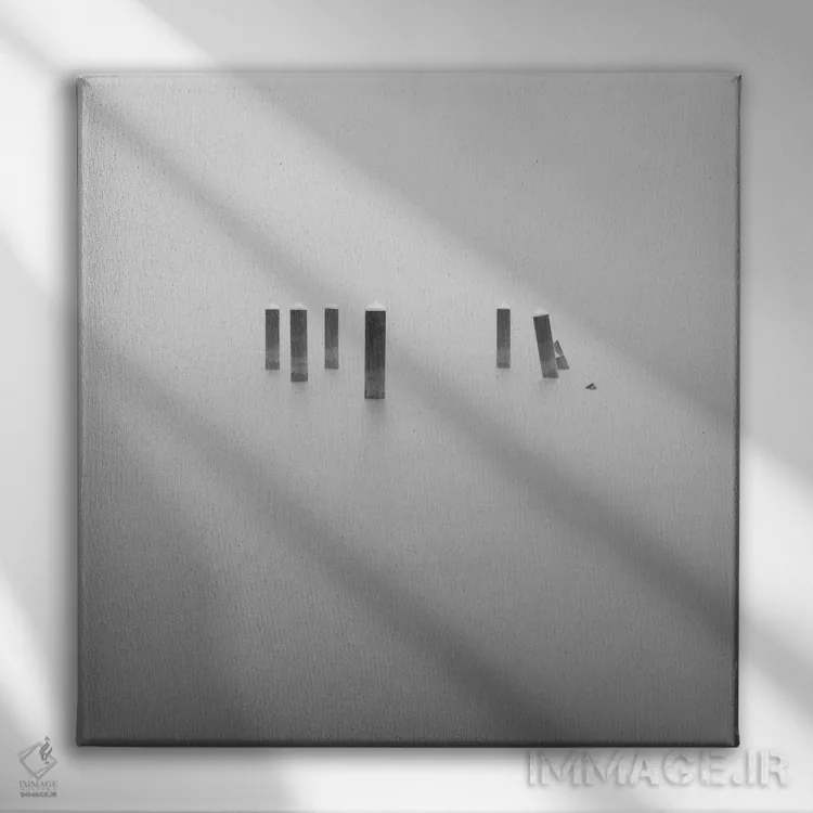 تابلو دکوراتیو در مه اثر لوئیس راث - نمای روبهرو روی دیوار