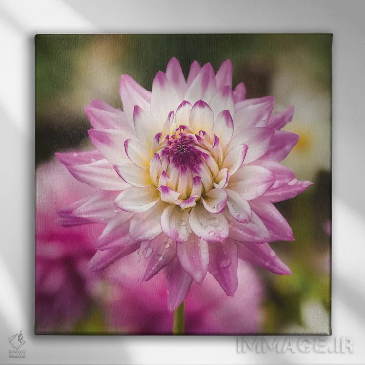 تابلو دکوراتیو گل والری اثر لوئیس راث - نمای روبهرو روی دیوار