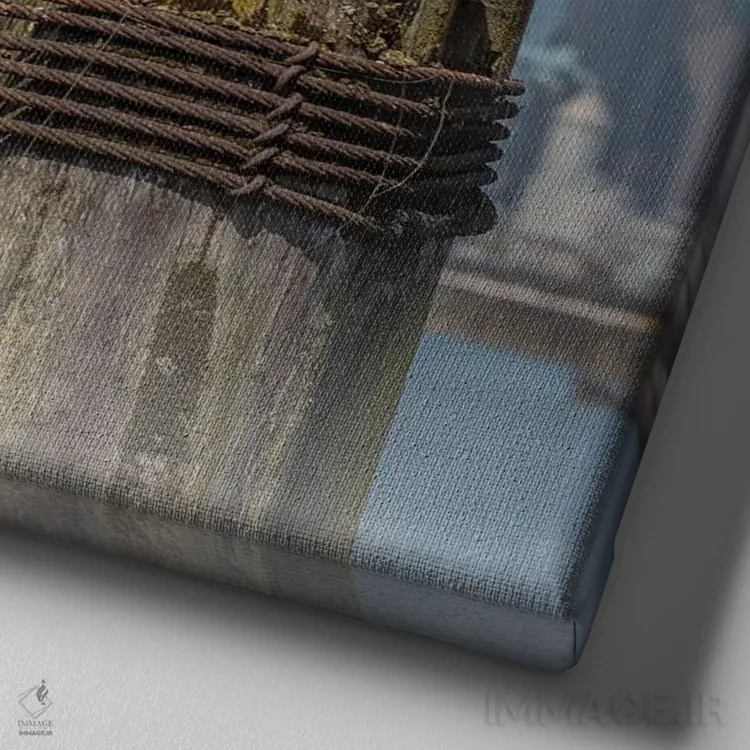 تابلو دکوراتیو احساس کمی سرخوشی اثر لوئیس راث - نمای نزدیک بافت بوم