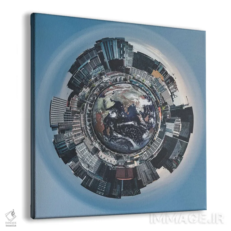 تابلو دکوراتیو جهان یخ زده سیاتل اثر لوئیس راث - نمای پرسپکتیو محصول