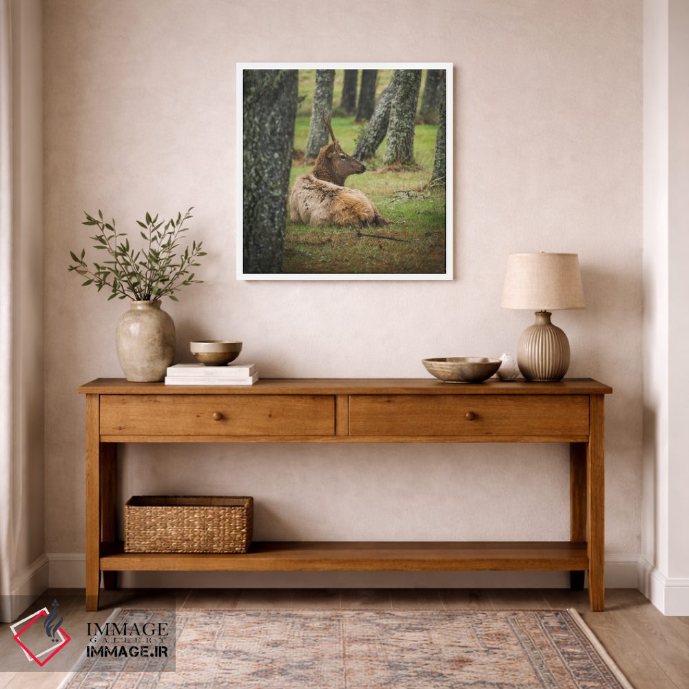 تابلو دکوراتیو گوزن نر جوان اثر لوئیس راث - D4W