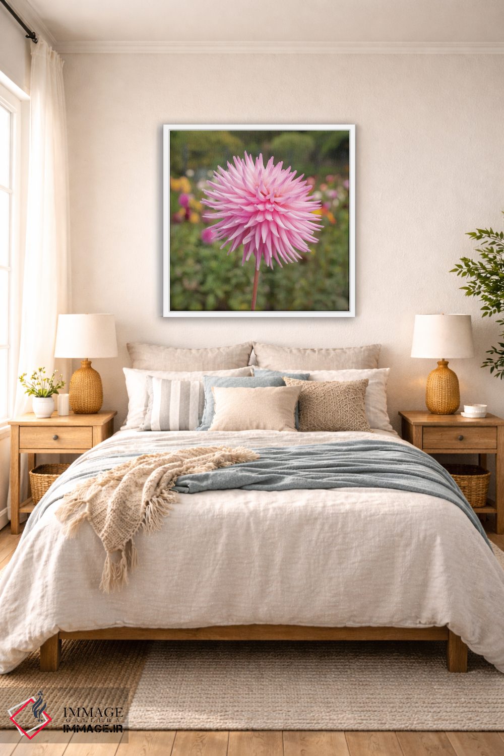 تابلو دکوراتیو گل دالیاس اثر لوئیس راث - D5W