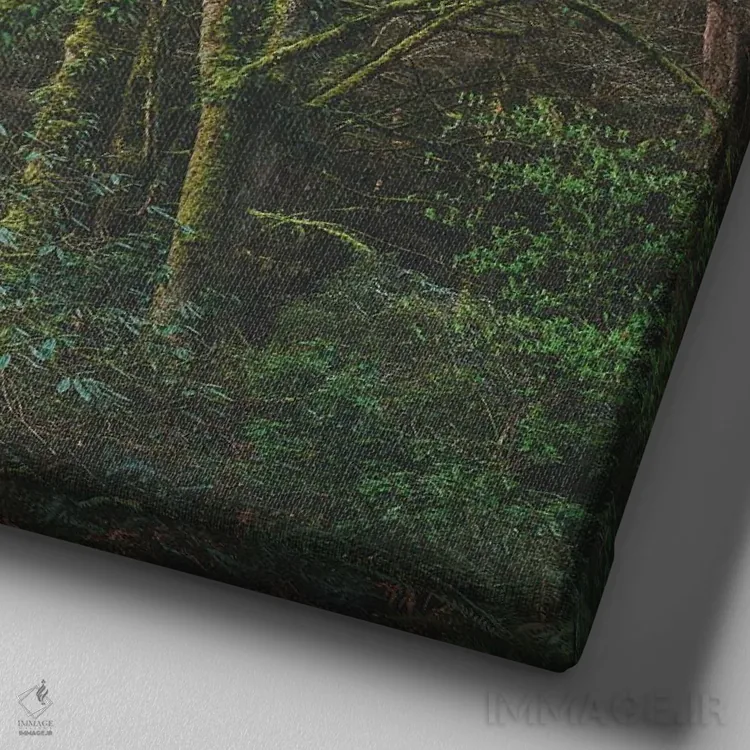 تابلو دکوراتیو بهار شکوفا شده است اثر لوئیس راث - نمای نزدیک بافت بوم