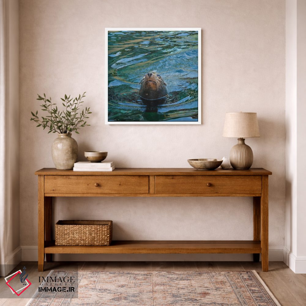 تابلو دکوراتیو نمای نزدیک فوک دریایی اثر لوئیس راث - D4W