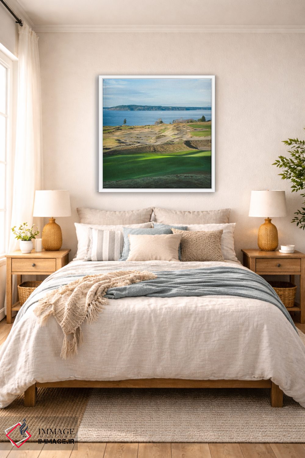 تابلو دکوراتیو زمین گلف چمبرز بی اثر لوئیس راث - D4W