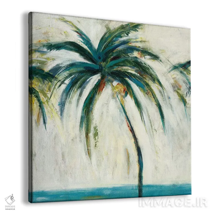 تابلو دکوراتیو نخل ها ۲ اثر لیزا ریجرز - نمای پرسپکتیو محصول