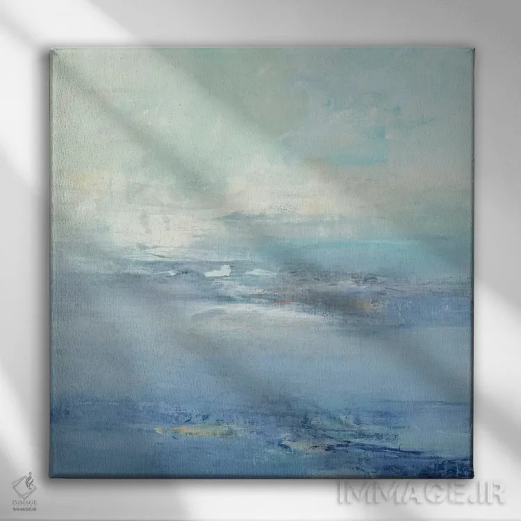 تابلو انتزاعی سرزمین رویا ۳ اثر لیزا ریجرز - نمای روبهرو روی دیوار