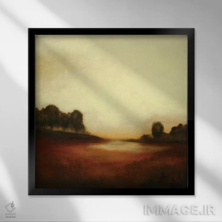 تابلو دکوراتیو لحظات آرام اثر لیزا ریجرز - نمای قابدار مشکی