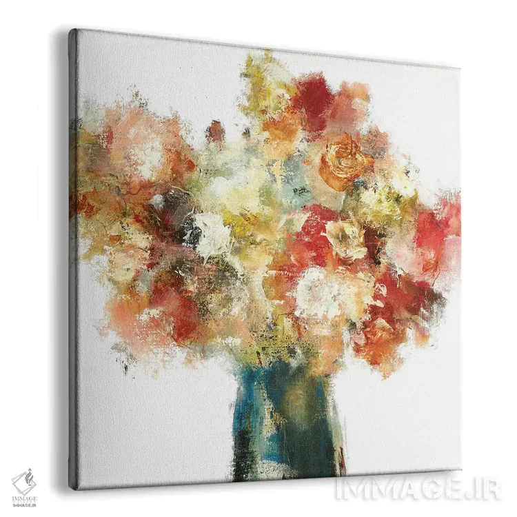 تابلو دکوراتیو دسته گل ملایم نسخه ۵ اثر لیزا ریجرز - نمای پرسپکتیو محصول