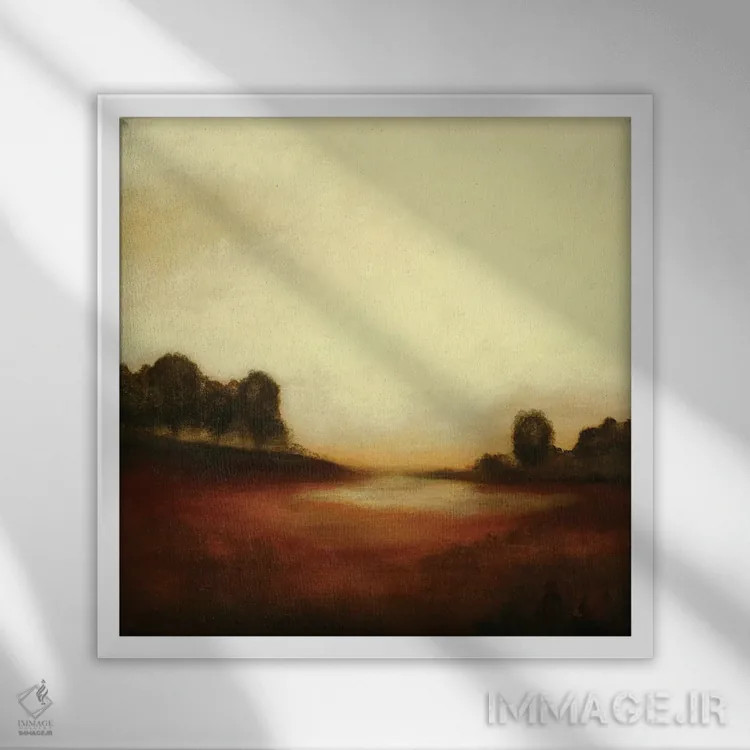 تابلو دکوراتیو لحظات آرام اثر لیزا ریجرز - نمای قابدار سفید