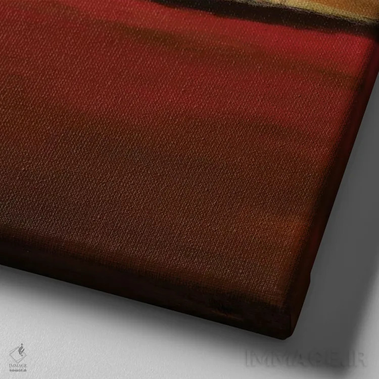 تابلو دکوراتیو لحظات آسوده ۵ اثر لیزا ریجرز - نمای نزدیک بافت بوم