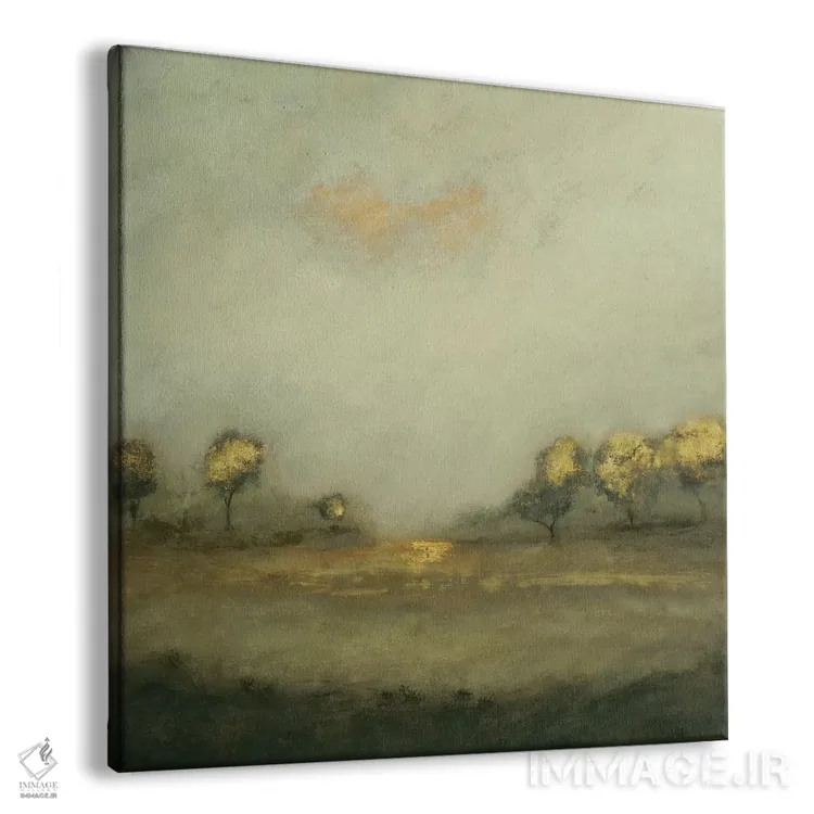 تابلو انتزاعی چشم انداز آرام ۱ اثر لیزا ریجرز - نمای پرسپکتیو محصول