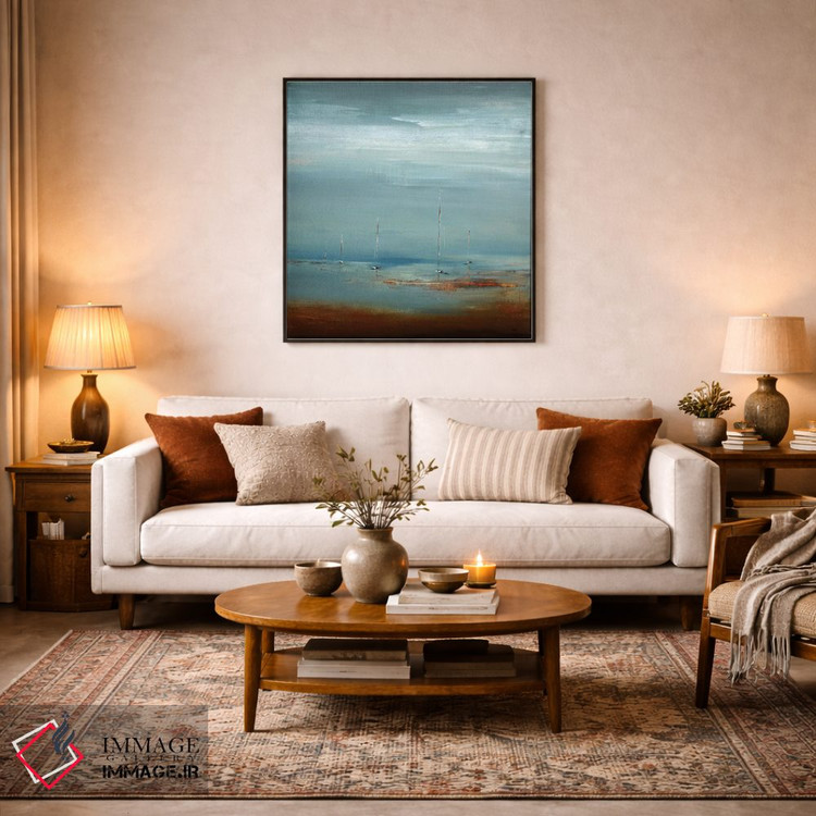 تابلو انتزاعی ملوان اثر لیزا ریجرز - D5B