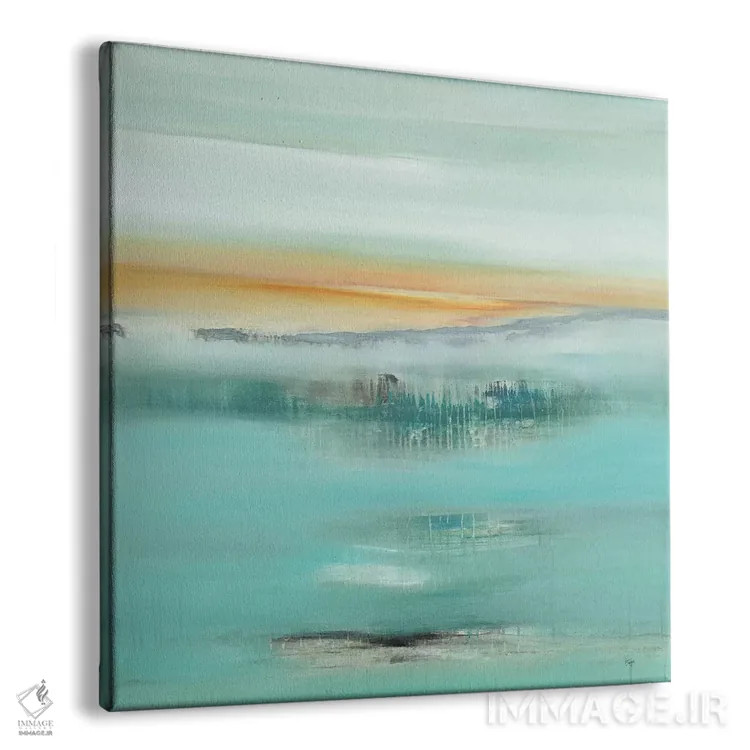 تابلو انتزاعی لحظات مه آلود ۳ اثر لیزا ریجرز - نمای پرسپکتیو محصول