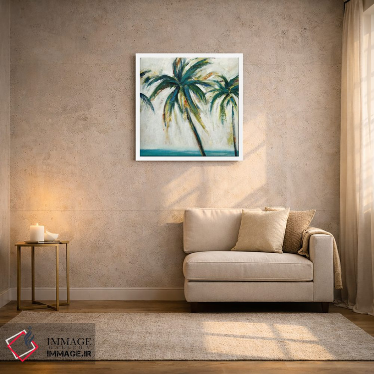 تابلو دکوراتیو نخل ها ۱ اثر لیزا ریجرز - D1W