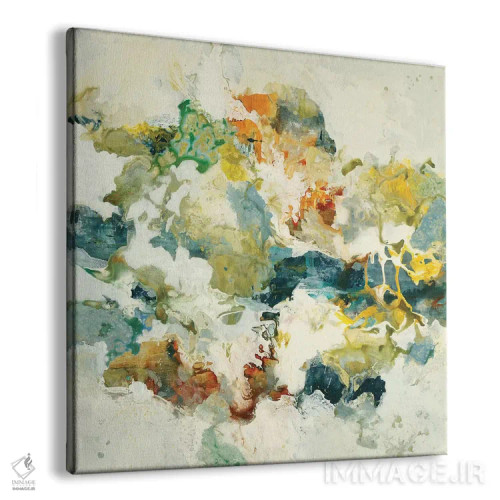 تابلو انتزاعی جریان متقابل ۳ اثر لیزا ریجرز - نمای پرسپکتیو محصول