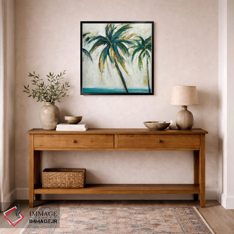 تابلو دکوراتیو نخل ها ۱ اثر لیزا ریجرز - D6B
