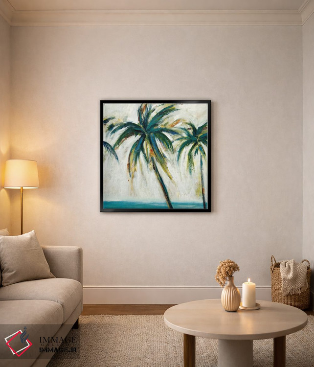 تابلو دکوراتیو نخل ها ۱ اثر لیزا ریجرز - D5B
