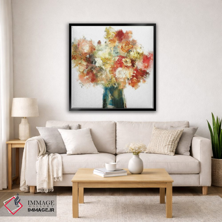 تابلو دکوراتیو دسته گل ملایم نسخه ۵ اثر لیزا ریجرز - D3B