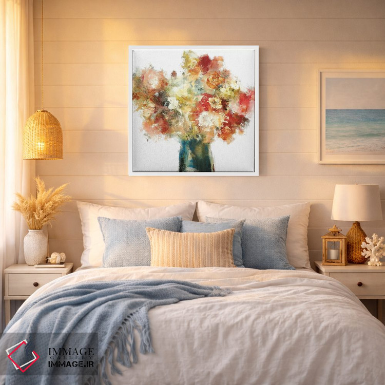 تابلو دکوراتیو دسته گل ملایم نسخه ۵ اثر لیزا ریجرز - D5W
