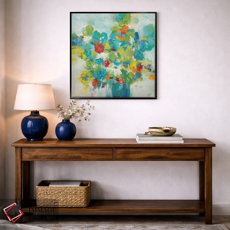 تابلو انتزاعی قدرت گل ها اثر لیزا ریجرز - D4B