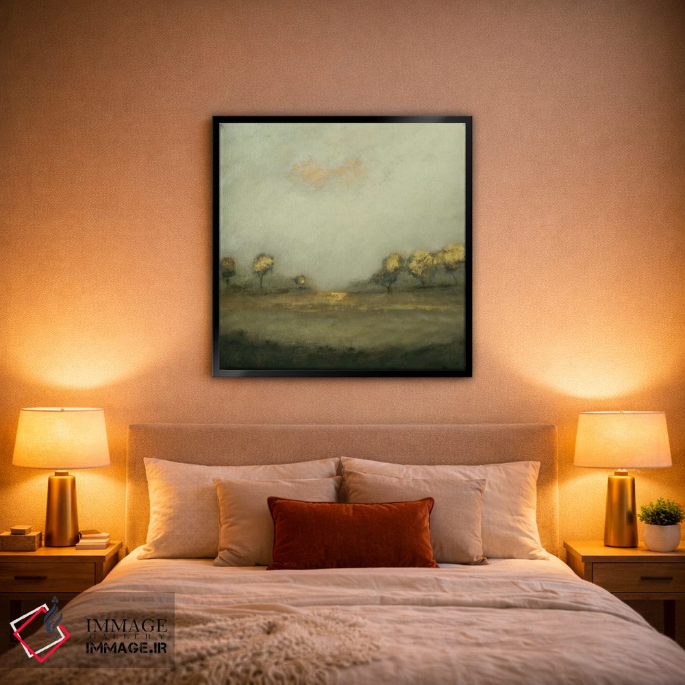 تابلو انتزاعی چشم انداز آرام ۱ اثر لیزا ریجرز - D2B