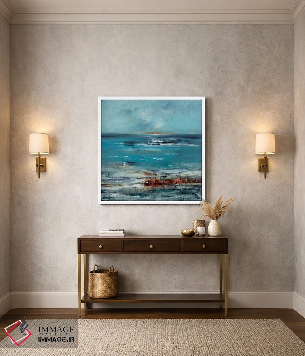 تابلو انتزاعی ارتباط ساحلی اثر لیزا ریجرز - D2W