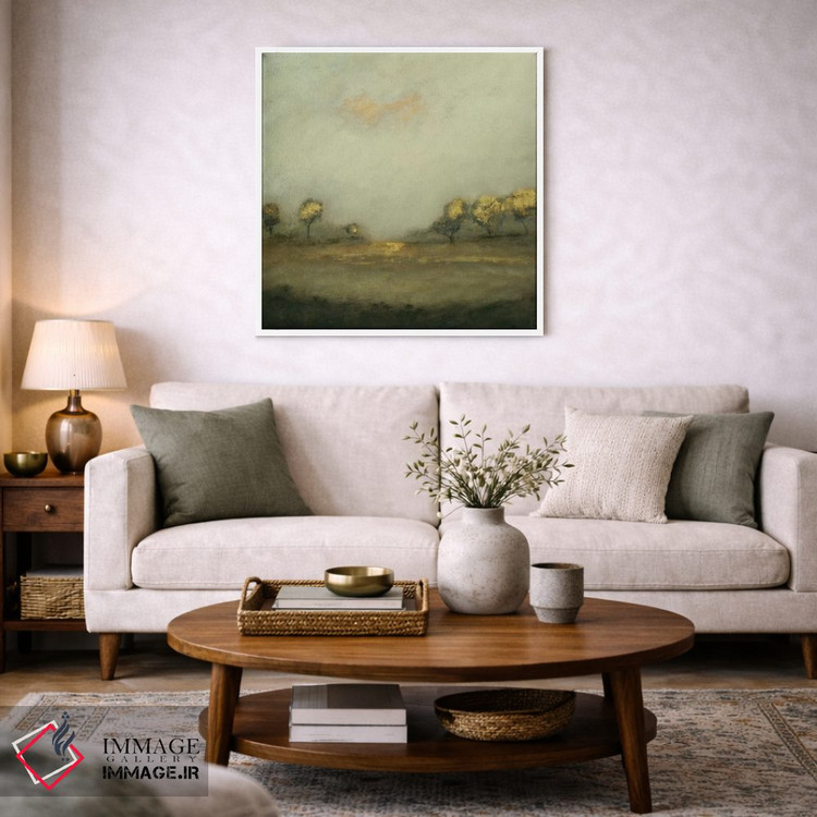 تابلو انتزاعی چشم انداز آرام ۱ اثر لیزا ریجرز - D3W