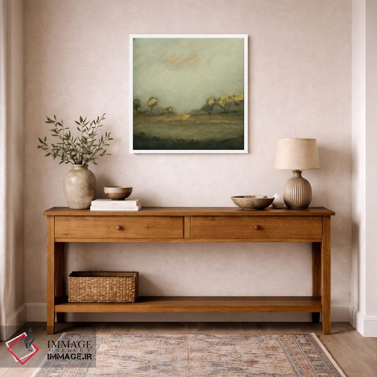 تابلو انتزاعی چشم انداز آرام ۱ اثر لیزا ریجرز - D4W