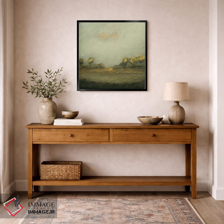 تابلو انتزاعی چشم انداز آرام ۱ اثر لیزا ریجرز - D5B