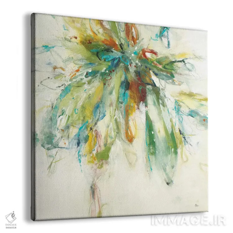 تابلو دکوراتیو پاشش رنگ اثر لیزا ریجرز - نمای پرسپکتیو محصول