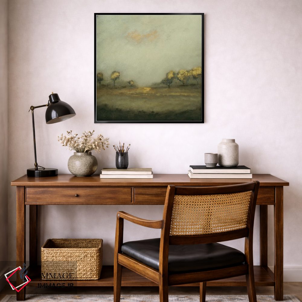 تابلو انتزاعی چشم انداز آرام ۱ اثر لیزا ریجرز - D6B