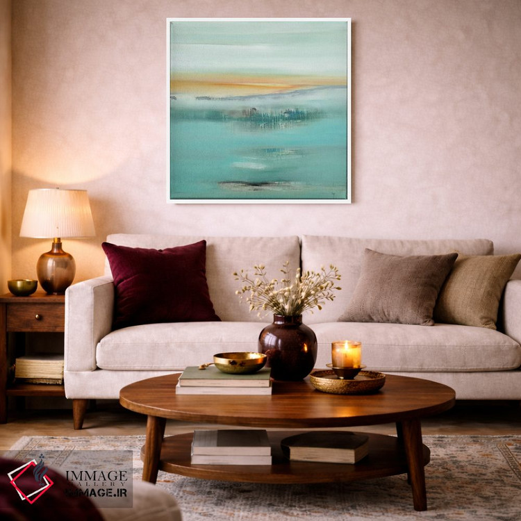 تابلو انتزاعی لحظات مه آلود ۳ اثر لیزا ریجرز - D1W