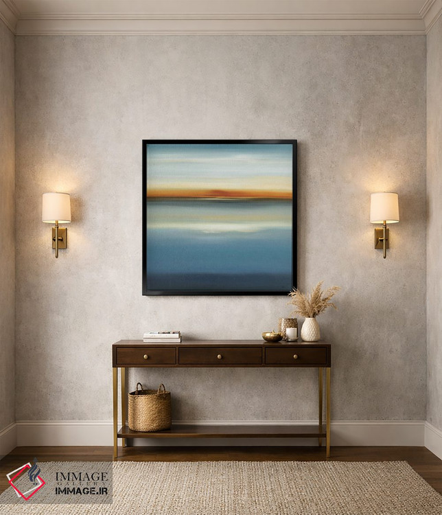 تابلو انتزاعی در کنار آبی ۳ اثر لیزا ریجرز - D3B